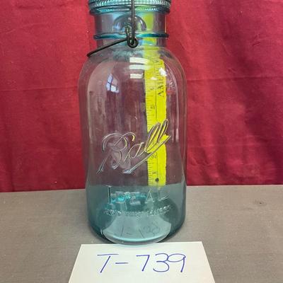 1/2 gallon Ball blue jar-#2 on bottom