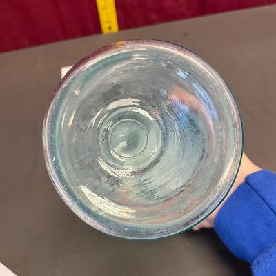Qt atlas blue mason jar-zinc lid