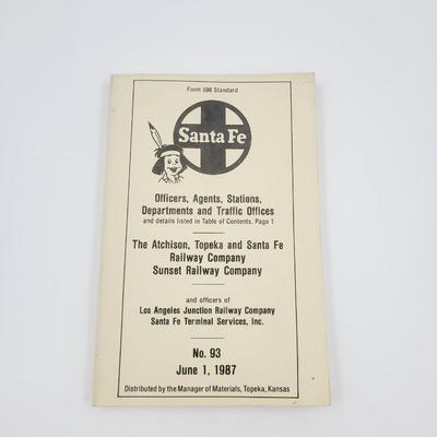 SANTA FE RAILROAD #93 1987 MANUAL