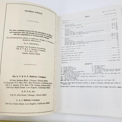 SANTA FE RAILROAD #93 1987 MANUAL