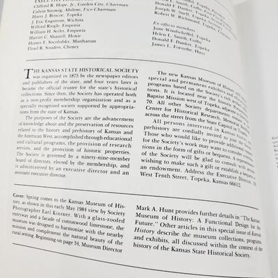KANSAS HISTORY "A JOURNAL OF THE CENTRAL PLAINS"