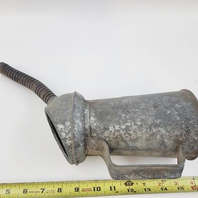 OLD GALVANIZED OIL CONTAINER