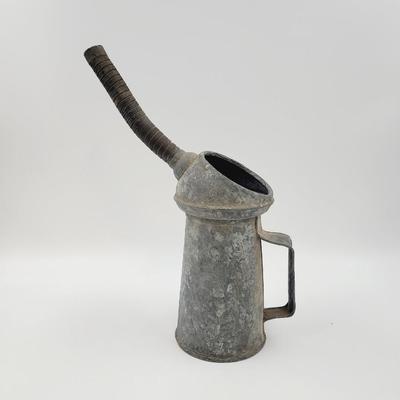 OLD GALVANIZED OIL CONTAINER