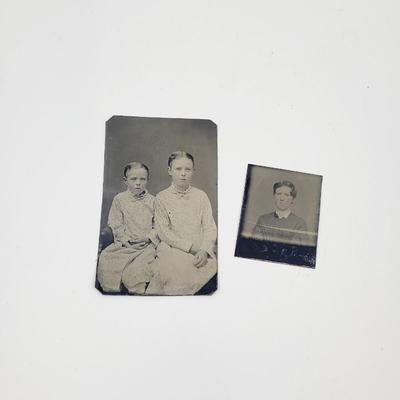 TURN OF THE CENTURY (?) TIN TYPE PICTURES