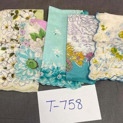 Blue/aqua hankies-5