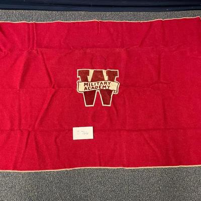Wentworth Academy wool lap blanket