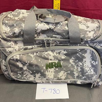 Small camo NRA duffle bag