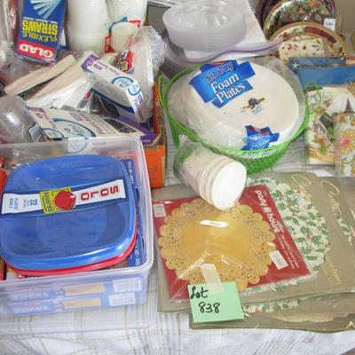 Assorted Paper/Plasticware