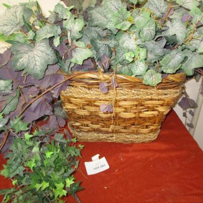 Baskets- Faux Flowers