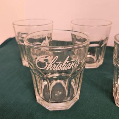 Lot #29  Lot of 6 Christian's Restaurant Old-Fashioned Glasses