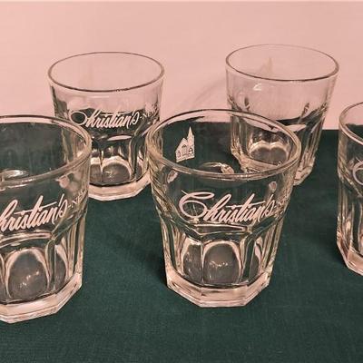 Lot #29  Lot of 6 Christian's Restaurant Old-Fashioned Glasses