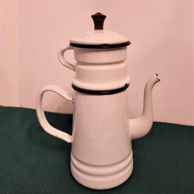 Lot #35 Vintage French Style Coffee Pot - Complete
