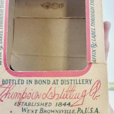 OLD COLLECTORS SAM THOMPSONWHISKEY BOTTLE W/ BOX