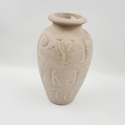 LARGE TEXTURED TERRA COTTA VASE