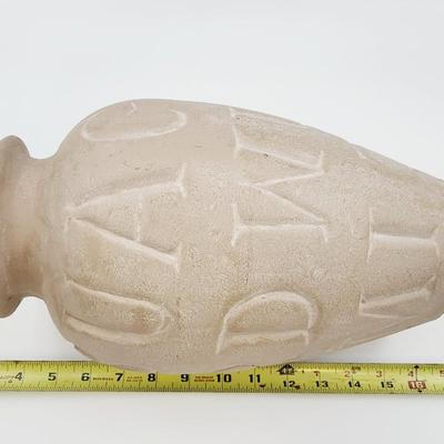 LARGE TEXTURED TERRA COTTA VASE