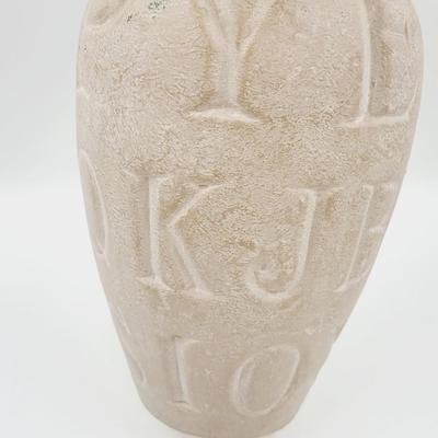 LARGE TEXTURED TERRA COTTA VASE