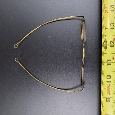 1800S TELESCOPIC TEMPLE LOOP SLIDE BRASS EYE GLASSES