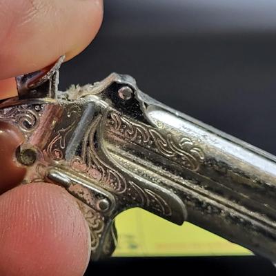 VINTAGE TINY REPLICA HAND GUN - NOT REAL