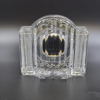 MIKASA SMALL CRYSTAL TABLE TOP CLOCK