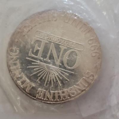 1982 Sunshine Silver .999 One Troy Ounce