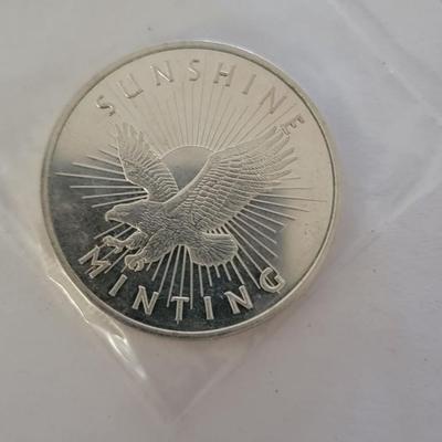 Sunshine Minting Silver Round .999 Silver One Troy Ounce