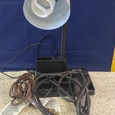 Deck light and extension cord