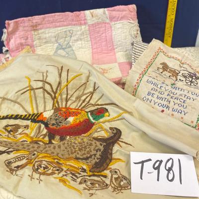 Old Quilt and embroidery Pictures