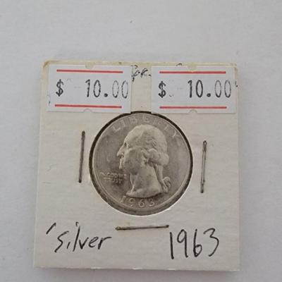 Lot of Two Silver Quarters