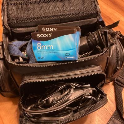 Sony camcorder and bag