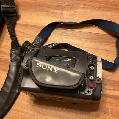 Sony camcorder and bag