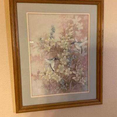 Hummingbird wall art