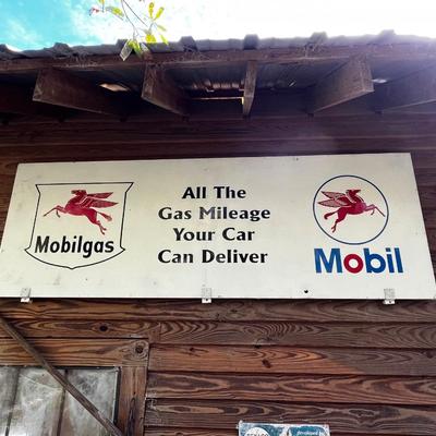 MOBIL ~ Metal Gasoline Sign ~ Large 33