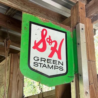 S&H Green Stamps Metal Sign