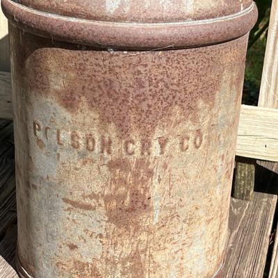 Old Lidded Milk Can