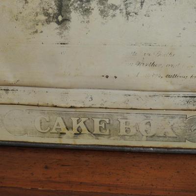 Antique Shops Tin Cake Box