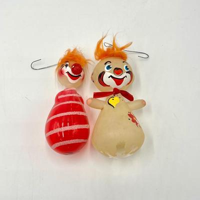 Vintage Clown Ornaments ~ *Read Details