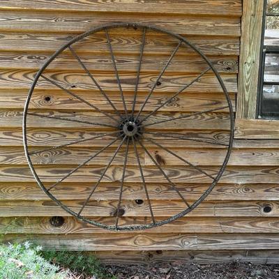 Rustic Metal Wagon Wheel