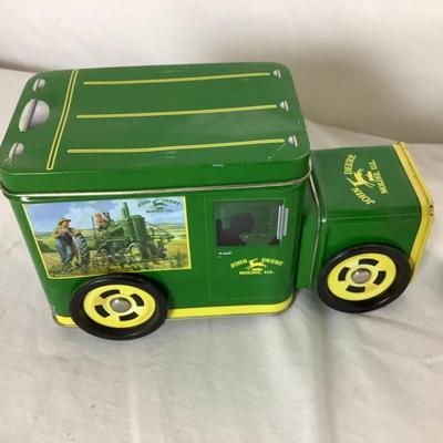 Lot. 6386. John Deer Cast Tractor models and tin