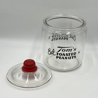 TOMS ~ Vintage Roasted Peanuts Lidded Glass Jar