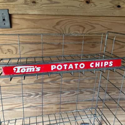 TOMâ€™S ~ Four (4) shelf ~ Potato Chip Metal Stand
