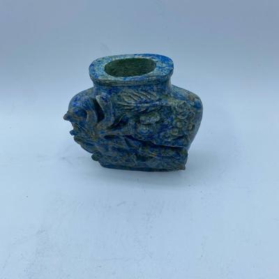Lapiz Carved Dragon Vase