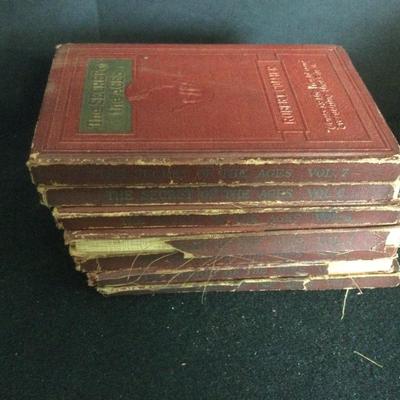 6402 Antique 1850 Waverly Notes, 1926 The Secret Ages 7 vol.