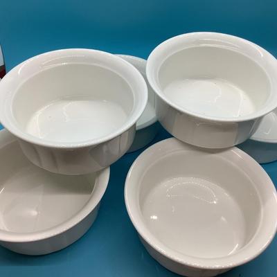 6 Oneida white ovenbrite bowls