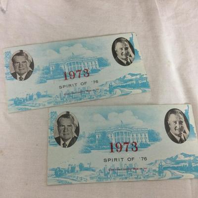 6405 1949 Inaugural Program and 1976 Inaugural Program with Tickets
