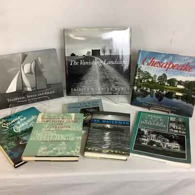 Lot.6406. Assortment of Local Chesapeake Bay Books, 5 signed