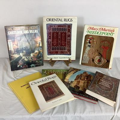 6401 Lot of Oriental Rug, Needlepoint, and Home Decor Books