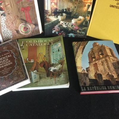 6401 Lot of Oriental Rug, Needlepoint, and Home Decor Books