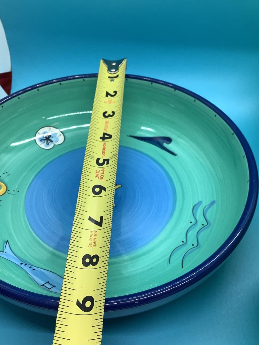 KIC Brushes Earthenware fish bowl 2 green