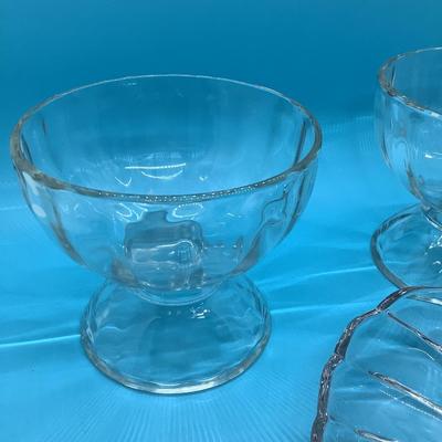 Leaf glass dish & 2 candy/nut dishes