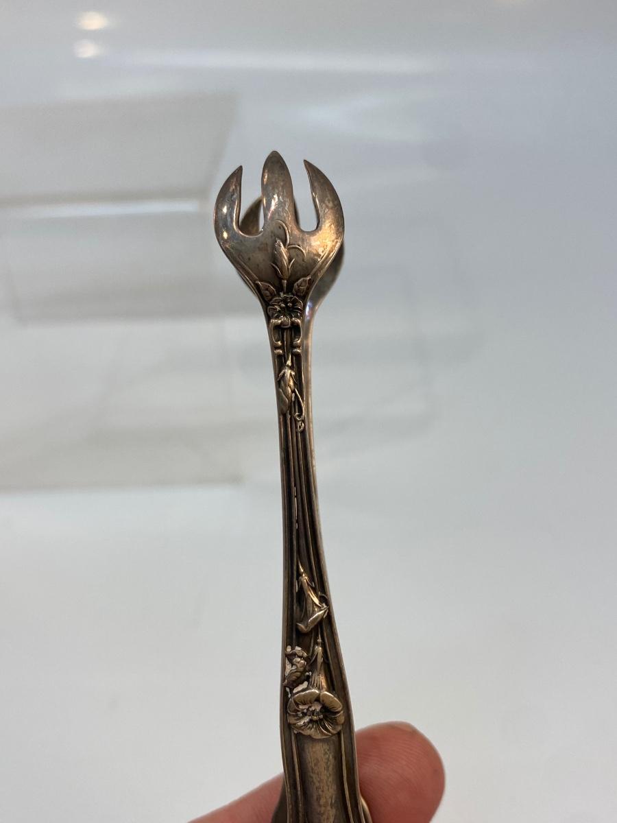 Vintage Antique Sterling Silver Claw Foot Sugar Cube Tongs